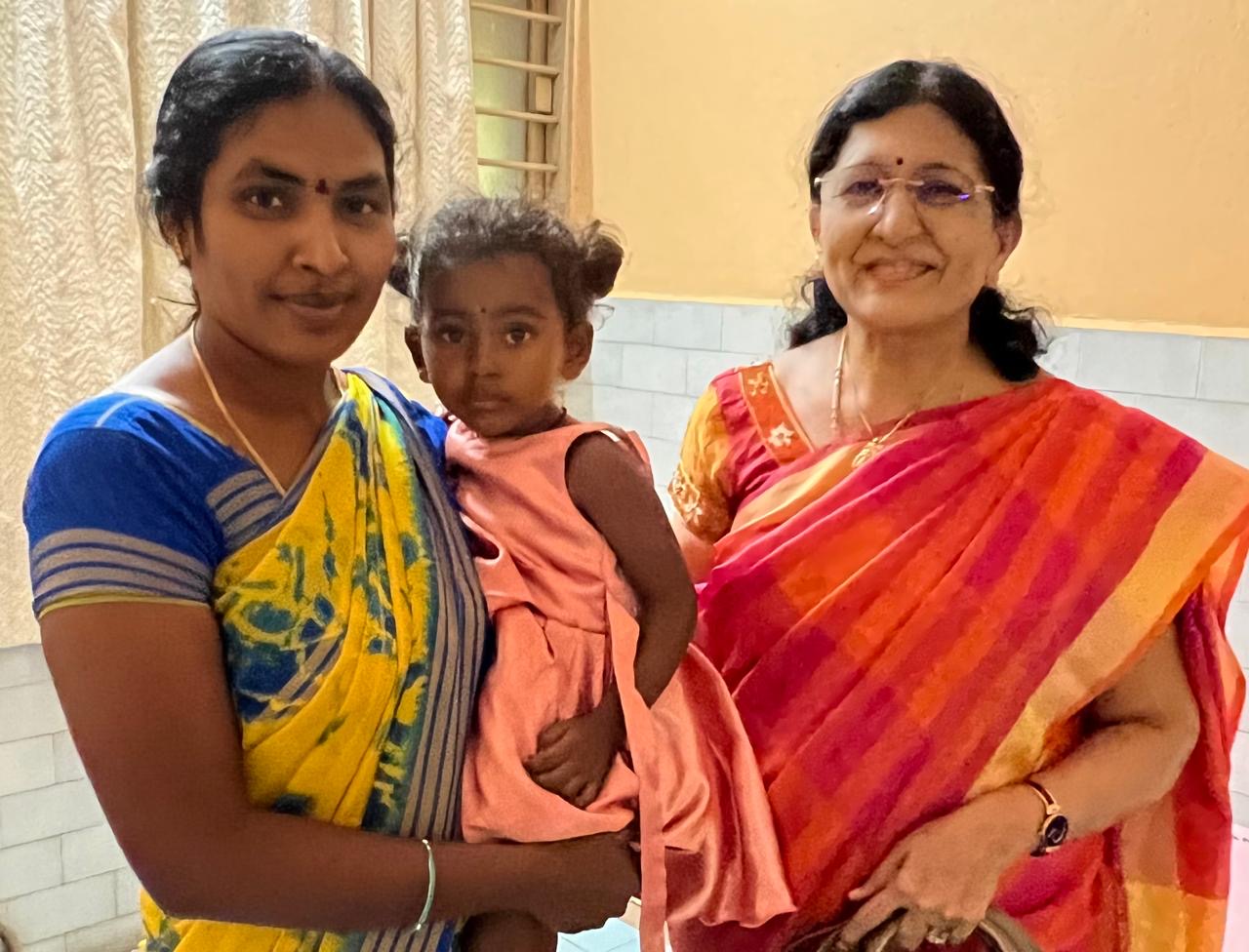 Dr. Raya Asalatha with new born baby & mother