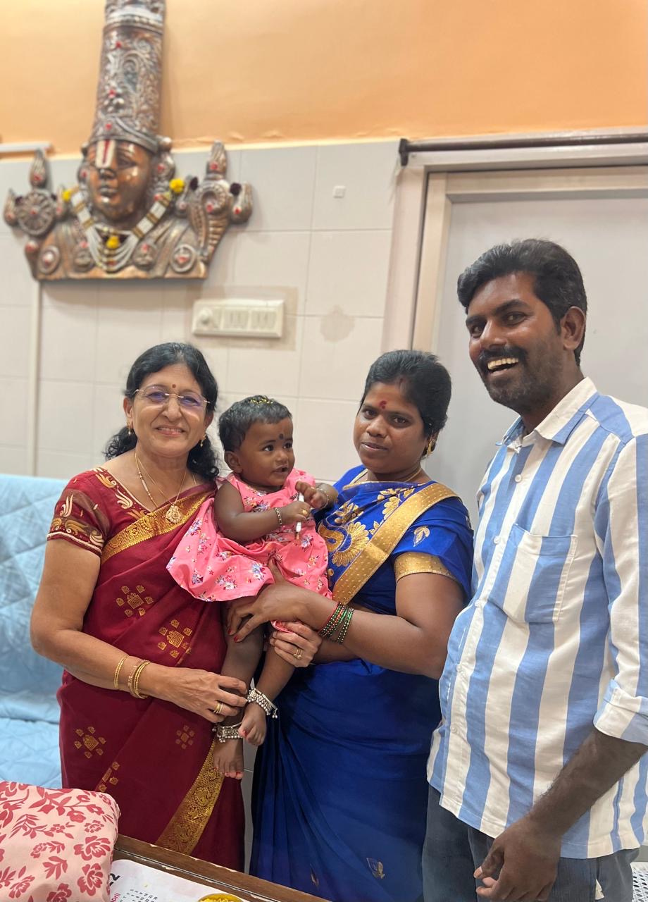 Dr. Raya Asalatha with new born baby & mother