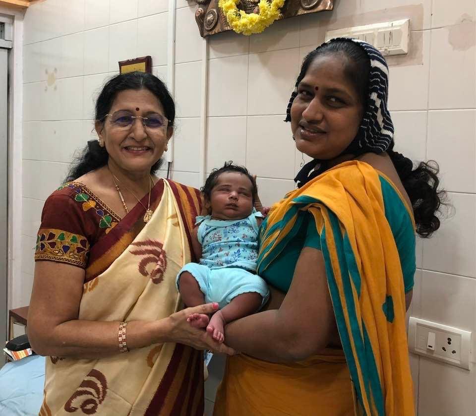 Dr. Raya Asalatha with new born baby & mother