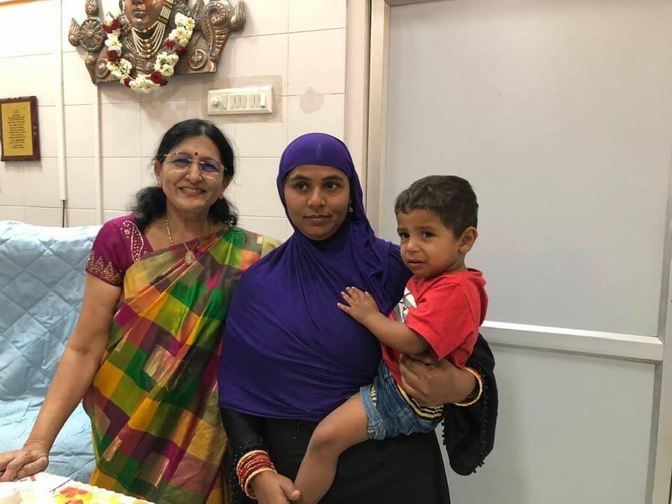 Dr. Raya Asalatha with new born baby & mother